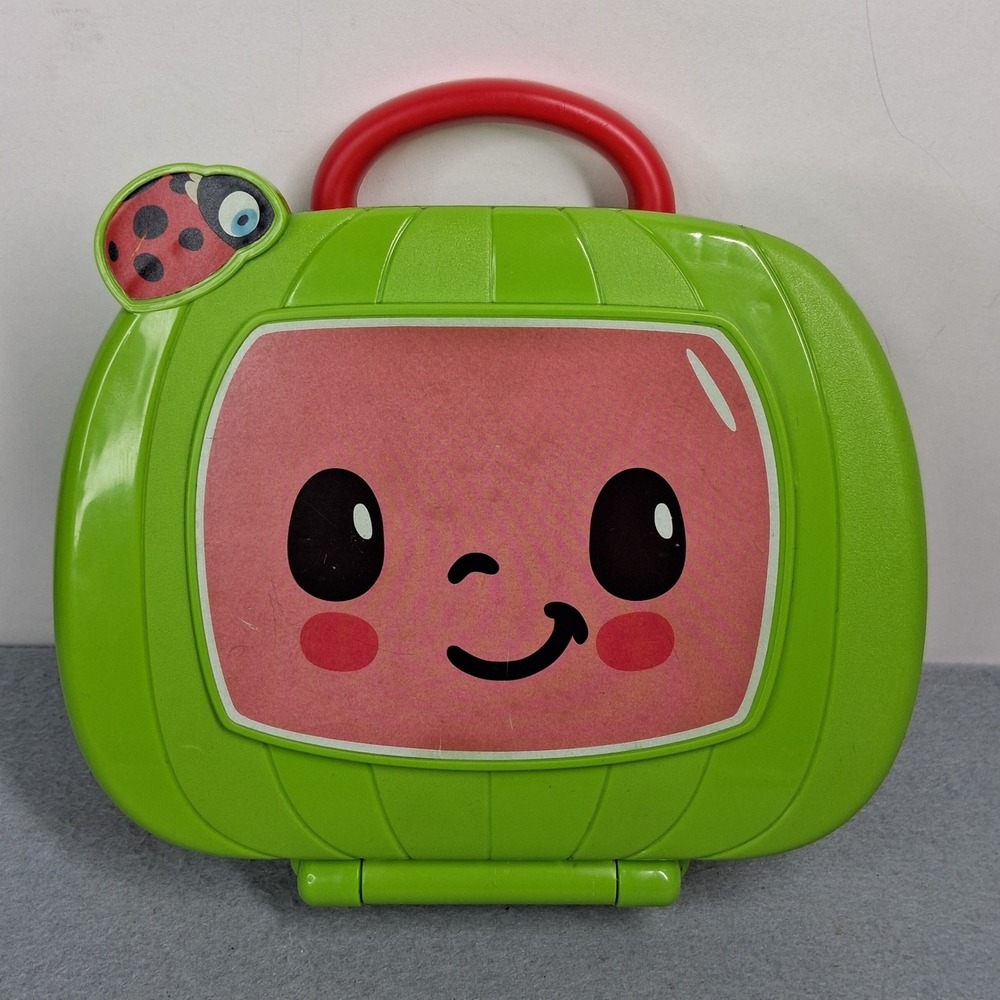 CoComelon Sing and Learn Laptop Activity Toy Green Preschool 9 Inch JJ Music